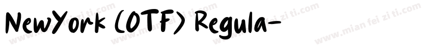 NewYork (OTF) Regula字体转换